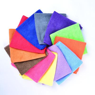 China QUICK-DRY China Factory OEM Microfiber Towels 40x40cm Micro Fiber Household Cloths Small large Microfiber Cleaning Cloth In Bulk for sale