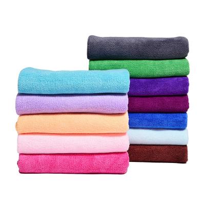 China Sustainable Customized microfiber cleaning towel 35x75cm absorbent kitchen home car cleaning cloth with logo for sale