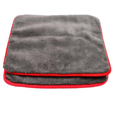 China QUICK-DRY Premium double-sided coral fleece 1200gsm drying microfiber towel cleaning cloth for car wash for sale