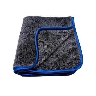 China QUICK-DRY Premium 1200gsm Twisted Loop Pile Drying Towel Microfiber Absorbent Cloth Towel for car care for sale