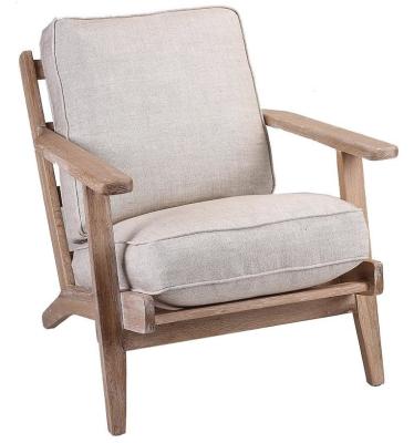 China Modern Vintage Armchair Lounge Leisure Leisure Chair With Wooden Legs for sale