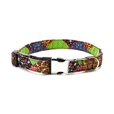 China Brand New Personalized 2020 Pet Collar Minority Style Semi-metal Buckle Lettering Collar for sale