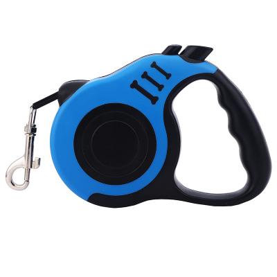 China Popular Custom Automatic Telescopic Nylon Pet Supplies Bone Print Adjustable Retractable Dog Leash for sale