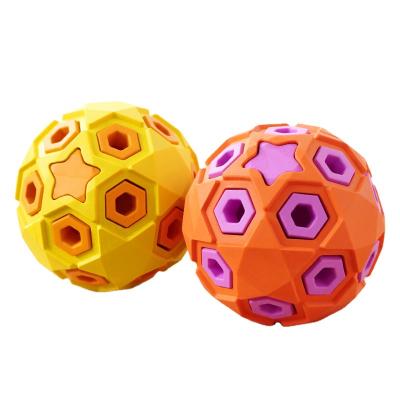 China Hot Selling Vinyl Pampers Toys Ball Dog Toys Glowing Teeth Cleaning Durable Natural Rubber Pet Toy for sale