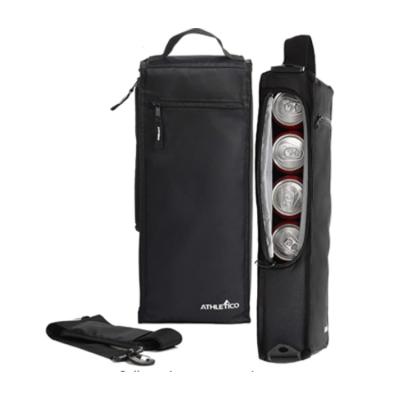 China Waterproof Golf Cooler Bag - Soft Sided Insulated Cooler Holds 6 Packs of Cans or Two Bottles of Wine (Black) for sale