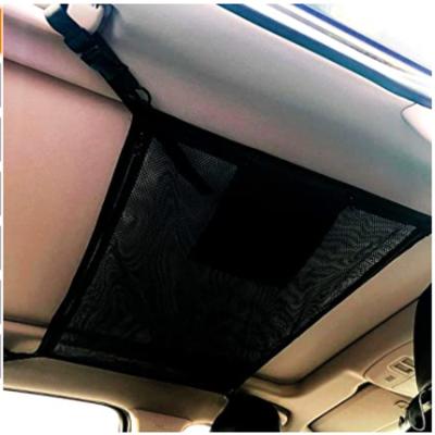 China Long Pocket Durable Rooftop Cargo Net Ceiling Travel Storage Bag for sale