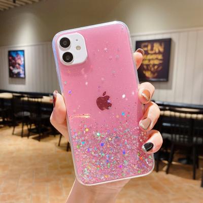 China Transparent Flower Crystal Clear Shockproof Shockproof For iPhone Case TPU Phone Case For iPhone 12 for sale