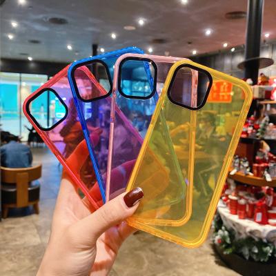 China Anti-fall Fashion Gradient Ramp Color Spot Case Custom Printed Protective TPU Phone Case For iPhone 12 for sale