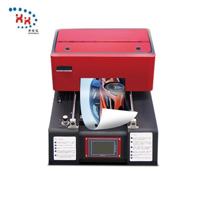 China DIY Printer A4 Size UV ​​Flat Bed And Machine Digital Smart UV Inkjet Printer 5 Color Printing Bottle UV Printer for sale