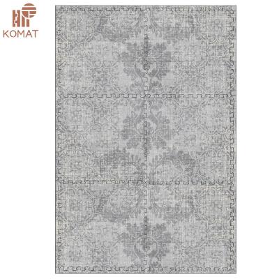 China Gray Rug Custom Design EVA Floor Mat For Modern Waterproof Classic Interior Decor for sale