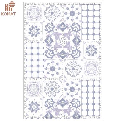 China Waterproof Komat Customized Moroccan Design Printed Baby Play Mat for sale