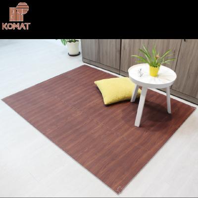 China Mahogany wood grain waterproof EVA Foam Changhua Play Mats non-toxic for sale