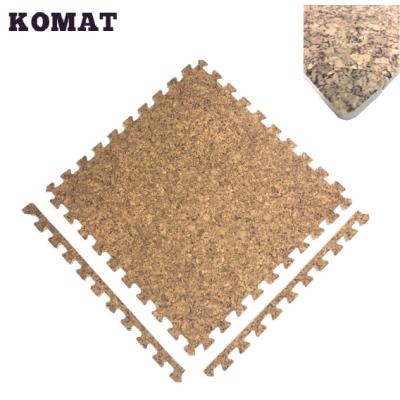 China Taiwan Viable Cork Protecting Floor Mat Printed Waterproof Light Brown for sale