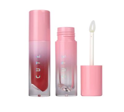 China Cosmetics Accept Best Custom Popular Mini Pink Lip Gloss Tube Clear Lip Gloss Tubes With Brush Magic Wands for sale