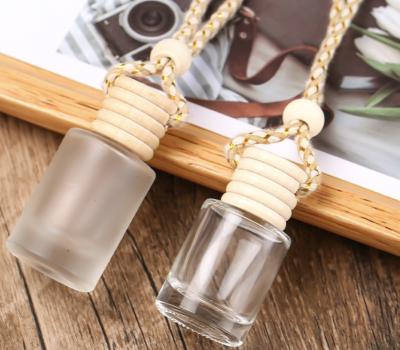 China Car Cosmetic Empty Perfume Bottles 10ml White Vent Adornment Diffuser Perfume Bottle Car Perfume Bottle for sale