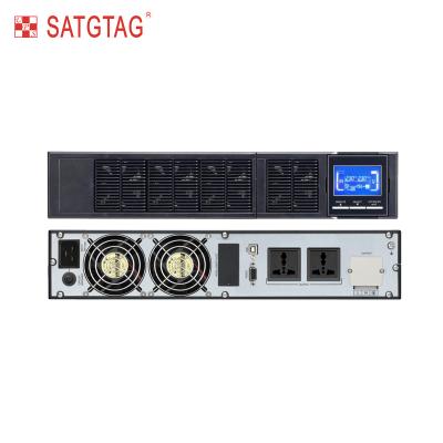 China Networking / Telecom / Medical / Computer / Surveillance Rack Ups Uninterruptible Power Supply 6*12v9ah Battery Ups 3kva 2400w With LCD Panel for sale