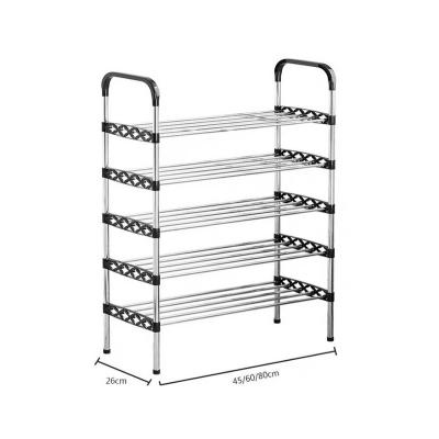 China (Other) Adjustable High Quality Simple Living Room Furniture Diy Stainless Steel Shoe Rack Convenient And Durable for sale