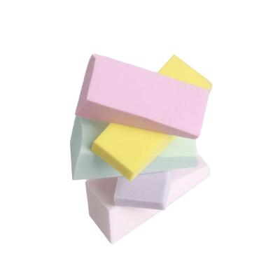 China Beauty Salon And Home Makeup Sponge Triangle Puff Disposable Wedges Small Magic Mix Color Nail Art & Gradient Sponge Block for sale