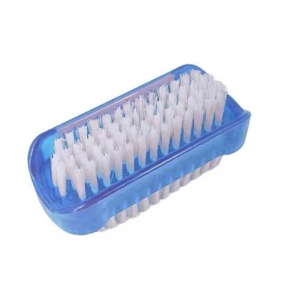 China Nail art detail brush double head design custom nail art brushes white cleaning nails brush 2550 for sale