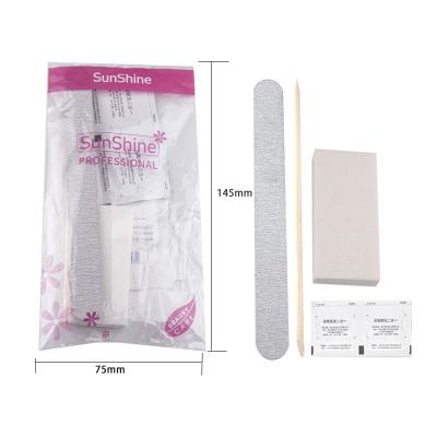 China Emery+PS board Nail File 100/180 Sandpaper Professional Custom Nail File  Double Side Disposable nail care set for sale