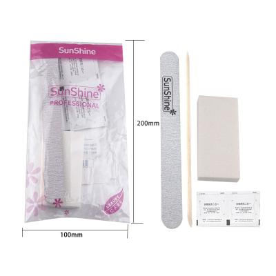 China Emery+PS board Nail File Grit 100/180 Sandpaper Nail File Professional Double Side Disposable nail care set for sale