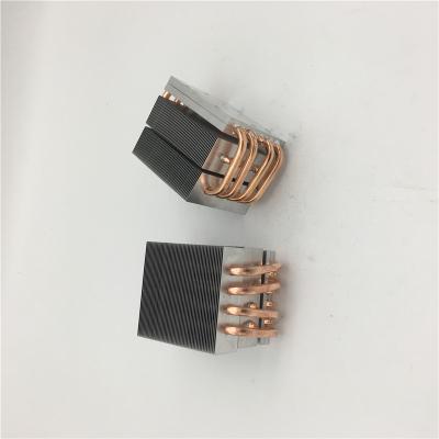 China Aluminum high power 200w led heatsink using 8 mm 8 PCS heat pipe for sale