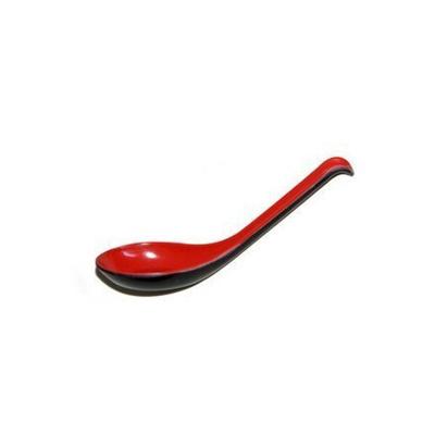 China Viable Modern Red Plastic Melamine Sample Stirrer Soup Spoon for Sugar Espresso Coffee or Tea for sale