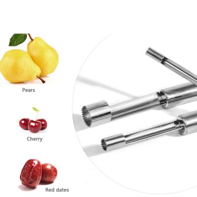 China 4 Sizes Cheap Viable Wholesale Stainless Steel Hollow Fruit Slicer Cutter Peeler Puncher for sale