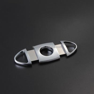 China Modern Made in China Wholesale Custom Gift Metal Stainless Steel Cigar Cutter Logo Cigar Scissors Cigar Accessories for sale