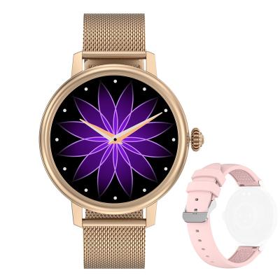 China New Waterproof Alarm Clock CF90 Women 390*390 AMOLED HD Screen Call Music IP67 Wristband Heart Rate Tracker Smartwatch for sale