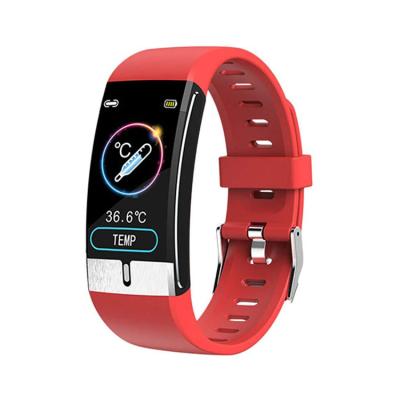 China New E66 Smart Wristband Touch Screen With ECG Body Temperature Fitness Tracker Wristband Heart Rate Monitor Smart Watch Waterproof Sports Band for sale