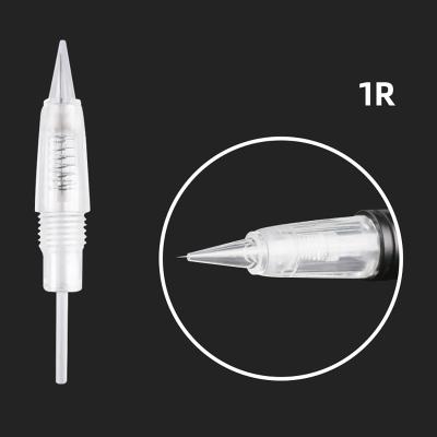 China Permanent Disposable Stainless Steel Gas Sterilized Screw Tattoo Cartridge Needles For Permanent Makeup Machine for sale