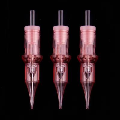 China Permanent Tattoo Accessories Supply Sterilized Tattoo Needle Cartridges Needles Tattoo Cartridge Metallic Membrane Lips Eyebrows Makeup for sale