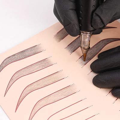 China Tattoo Training Microblading Tattoo Silicone Skin Double Side Eyebrow  tattoo Latex Sheet Practice Skin for sale