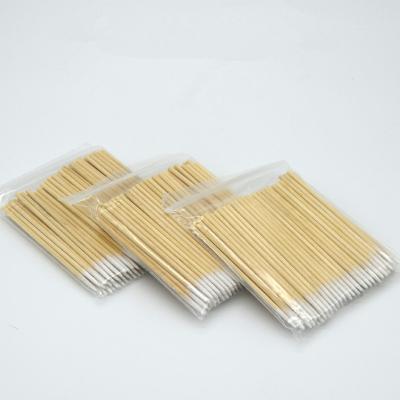 China Ecofriendly 7CM small pointed cotton wooden stick handle suitable for cleaning nail seams for sale