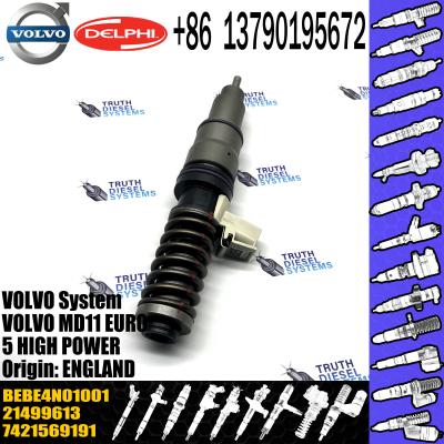 China New Diesel Fuel Injector 21569191 for VOL injector Del-phi 20972225 BEBE4D16001 BEBE4N01001 for D11 21506699 21569191 for sale