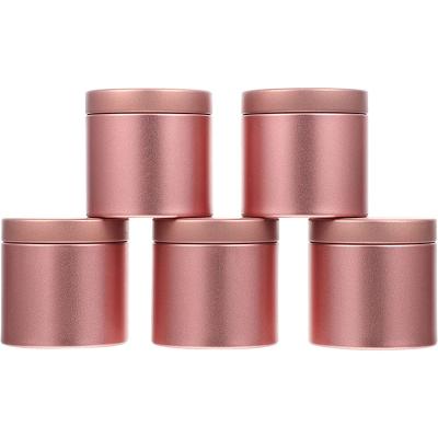 China High Quality Food Rose Gold Color Small Empty Spice Coffee Container 5G Tea Tin Box for sale