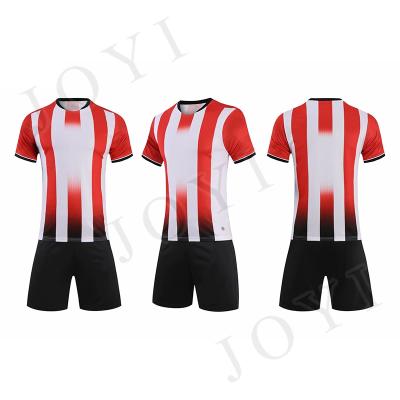 China Top Quality Quick Dry Thai Soccer Jersey Set Cheap Soccer Uniforms Training Kit Football Uniform for sale