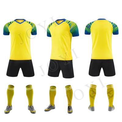 China New design quick dry wholesale sublimation soccer jersey football kits full set custom football kit for sale