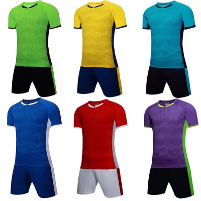 China Feature China Factory Direct Man Football Full Kits Quick Dry Football Wears Cheap Football Uniform Set for sale