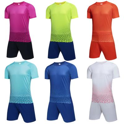 China Feature Thailand quality sublimation kids soccer uniform set for mens team custom kids soccer set for sale