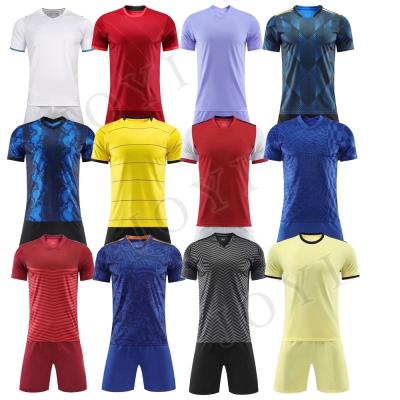 China Feature 21/22 soccer uniform mantraining thai quality club set with logo football uniform for sale