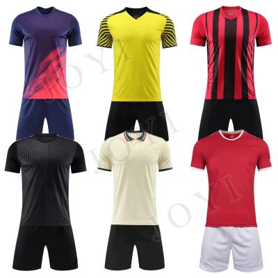 China Feature 21-22 Kids Style Training Soccer Jerseys New Set Men's Size Short Sleeve American Football Uniform Customized for sale