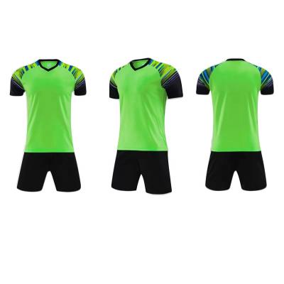 China Quick Dry Hot Selling Printing Logo Club Team Football Uniform Custom Soccer Jersey Set Team Tank Top Uniforms for sale