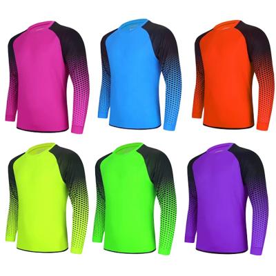 China Feature Thailand Quality Club Youth Goalkeeper Soccer Jersey Team Custom Long Sleeve Soccer Uniforms for sale