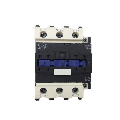 China AC motor contactor cjx2-4011 3p 40amp LC1 LC1D electrical control ac contactor telemecanique contactor 110v 220v 380v dc OEM for sale