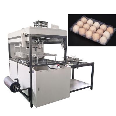 China Hotels Egg Tray Container Plastic Vacuum Thermoforming Machine for sale