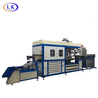 China Full Automatic Food Plastic Box Tray Plate Vacuum Forming Machine for sale