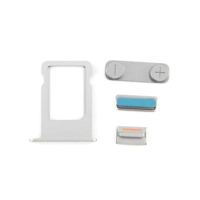 China iPhone 5S Replacement Parts 4 IN 1 Mute Switch , Power Button and Volume Key with Sim Card Tray for sale