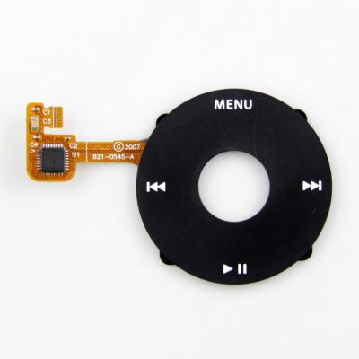 China Black OEM Click Wheel with Ribbon Flex for iPod Classic Replacement Parts for sale